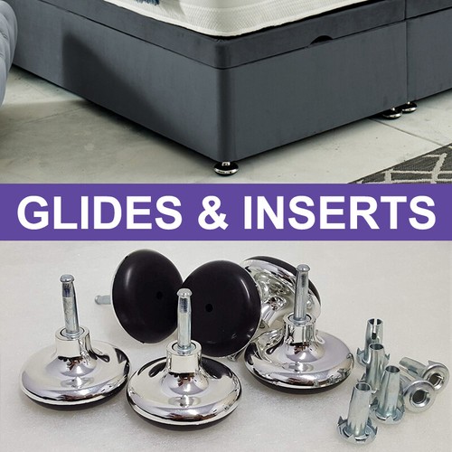 Chrome feet bed - chrome,