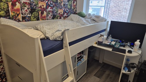 Bunk bed with study - a,