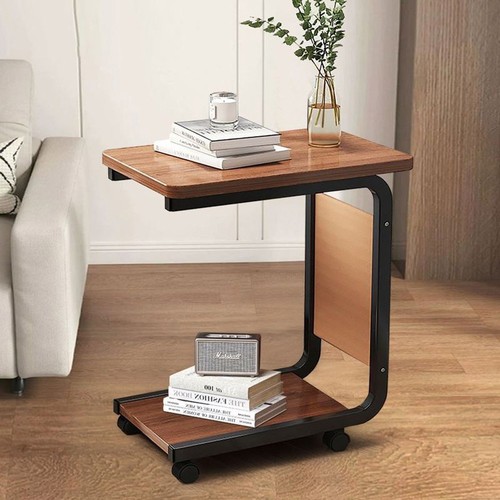 Shaped side table with - table,