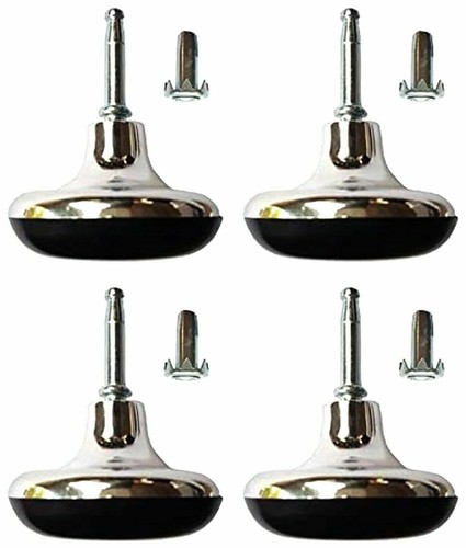 Chrome feet bed legs - chrome,
