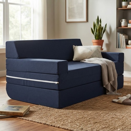 Luxurious navy fold out - luxurious, fold-out