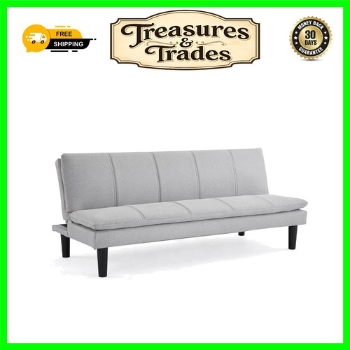 Contemporary light grey sofa - grey,