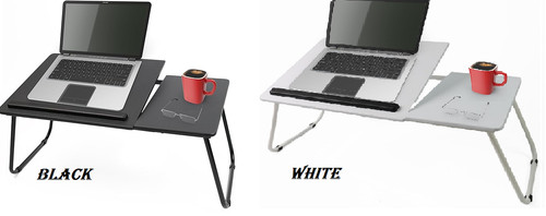 Laptop desk table with - laptop,