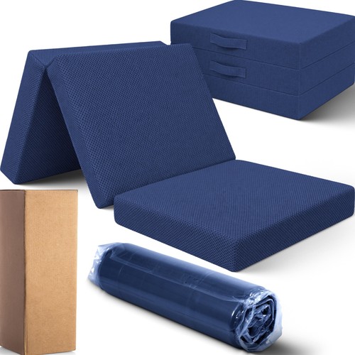 Single foldable floor mattress - single,