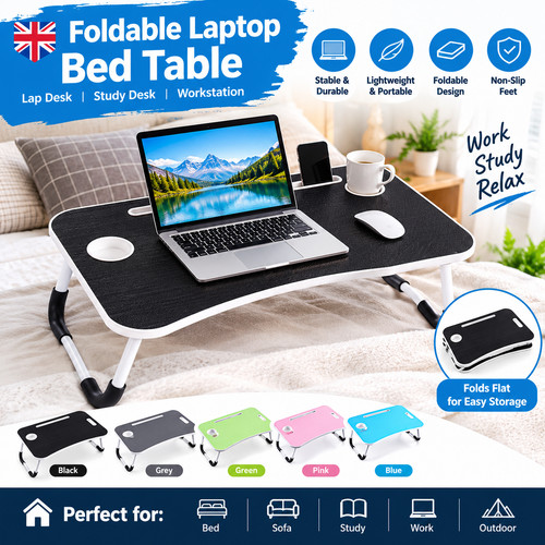 Foldable laptop bed table lap - laptop,
