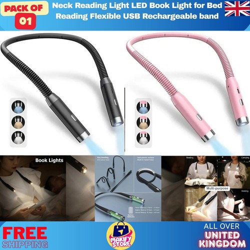 Neck reading light led book - neck,